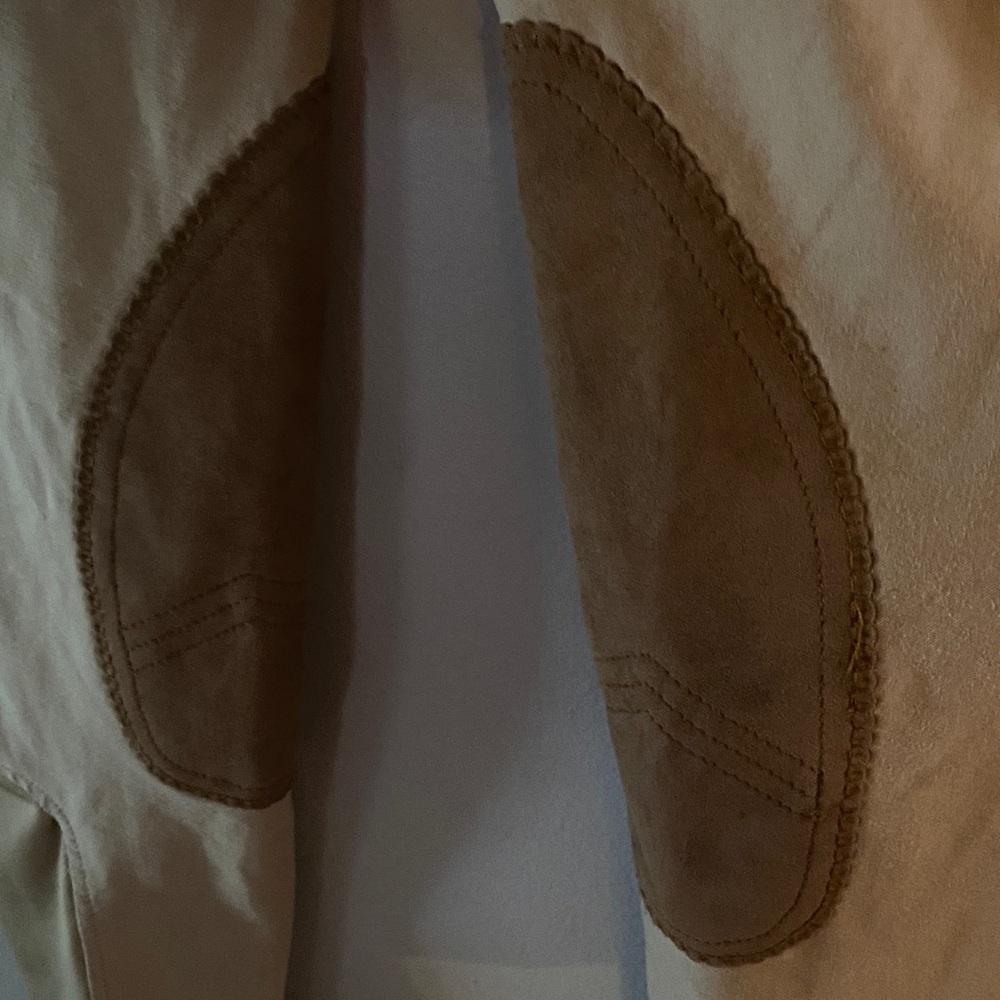Girls Riding Breeches in Tan with Knee Patches - Picture 7 of 11